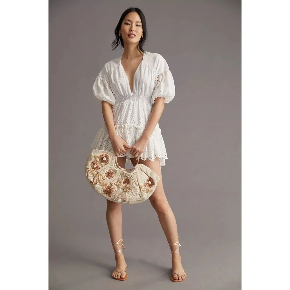 Anthropologie MISA Eyelet Mini Dress